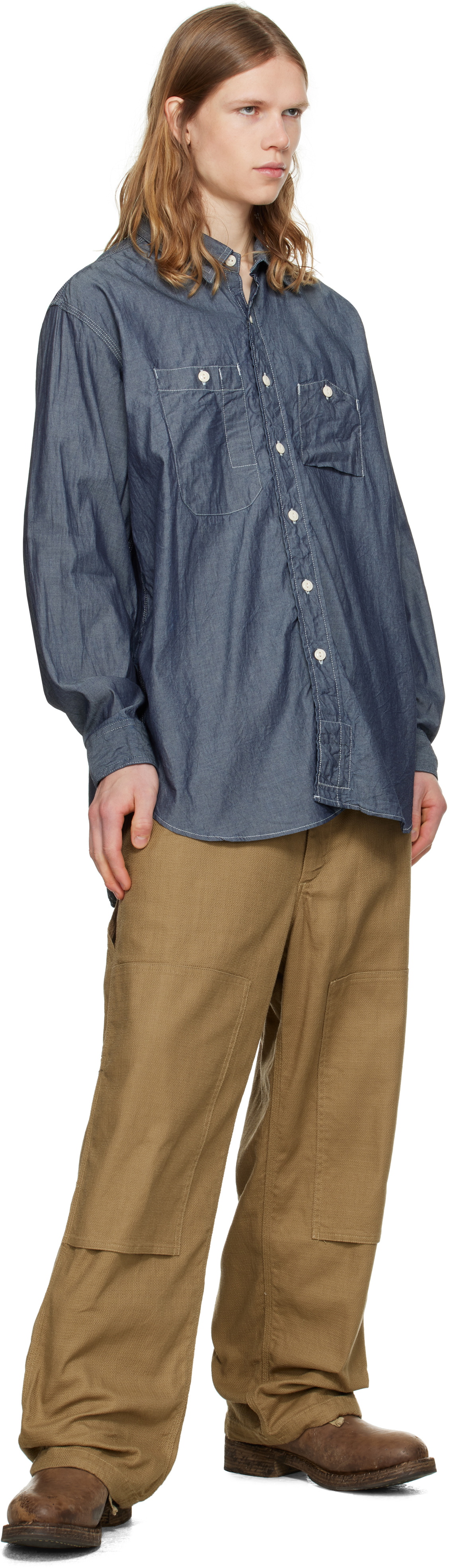 Engineered Garments Indigo Work Shirt