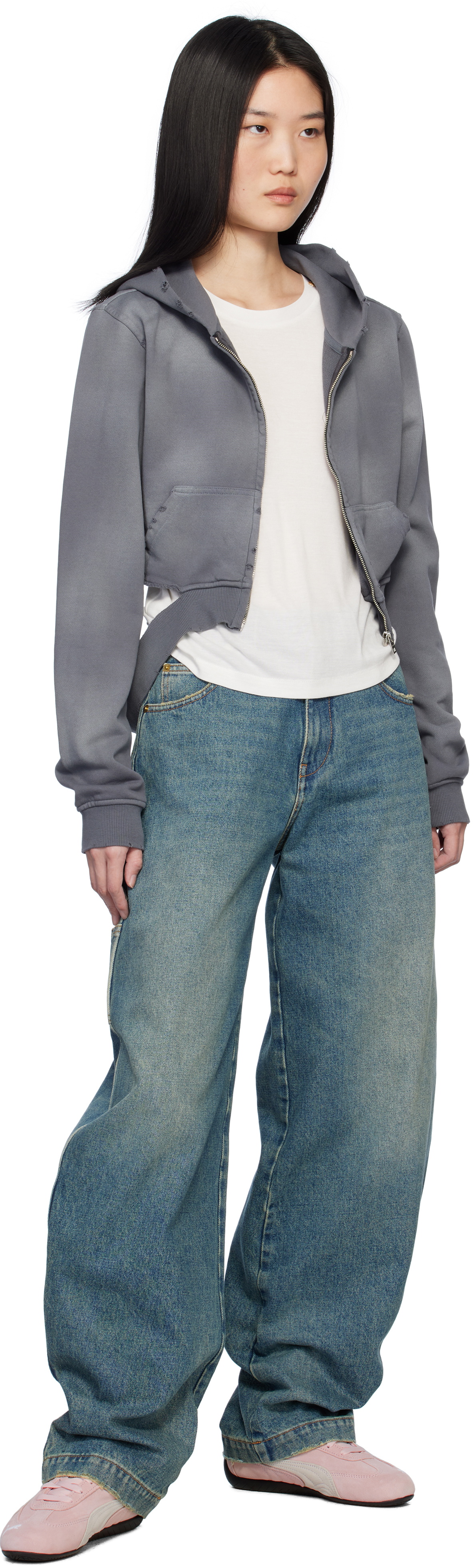 PUMA Pink & White Speedcat OG Sneakers Puma