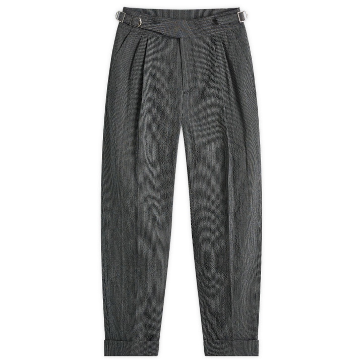 Photo: Craig Green Men's Double Pleat Trousers in Black/White Stripe