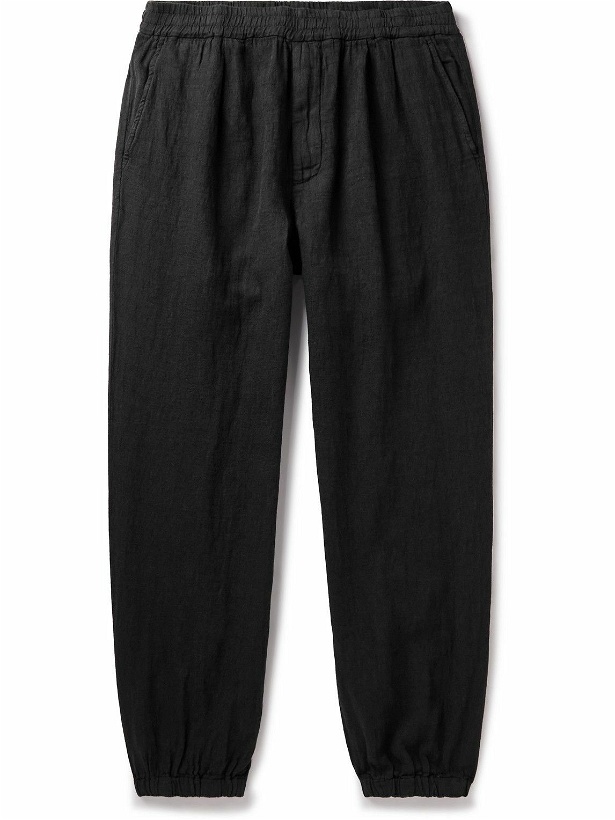 Photo: Barena - Tapered Linen and Cotton-Blend Suit Trousers - Black