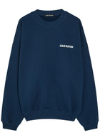 Cole Buxton Sportswear Logo-print Cotton Sweatshirt Navy