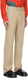 Jacquemus Beige Le Raphia 'Le Pantalon Feijoa' Trousers