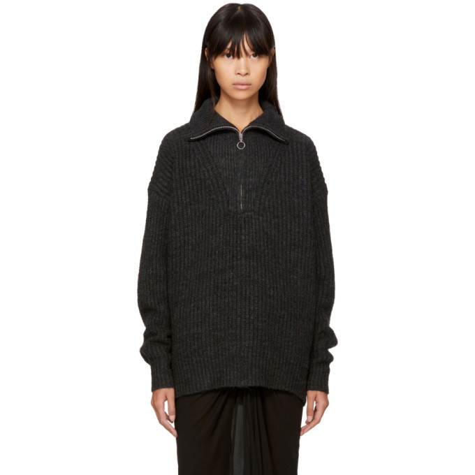 Photo: Isabel Marant Etoile Black Declan Zip Sweater