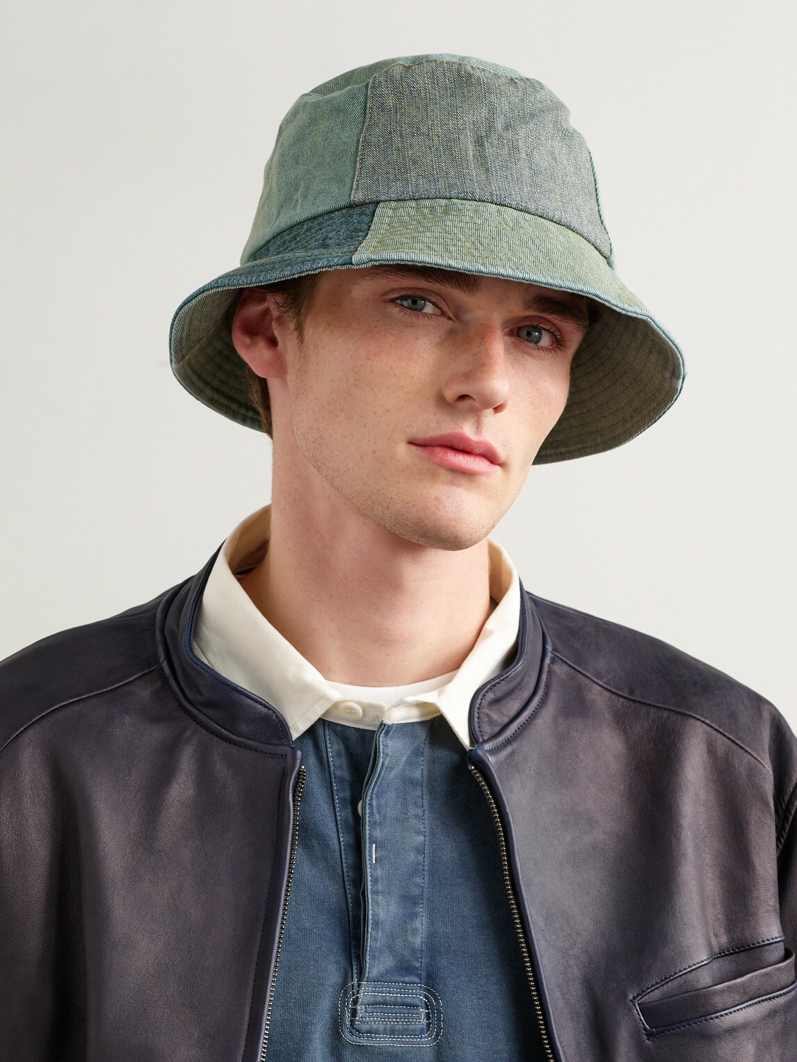 MANAAKI - Patchwork Denim Bucket Hat
