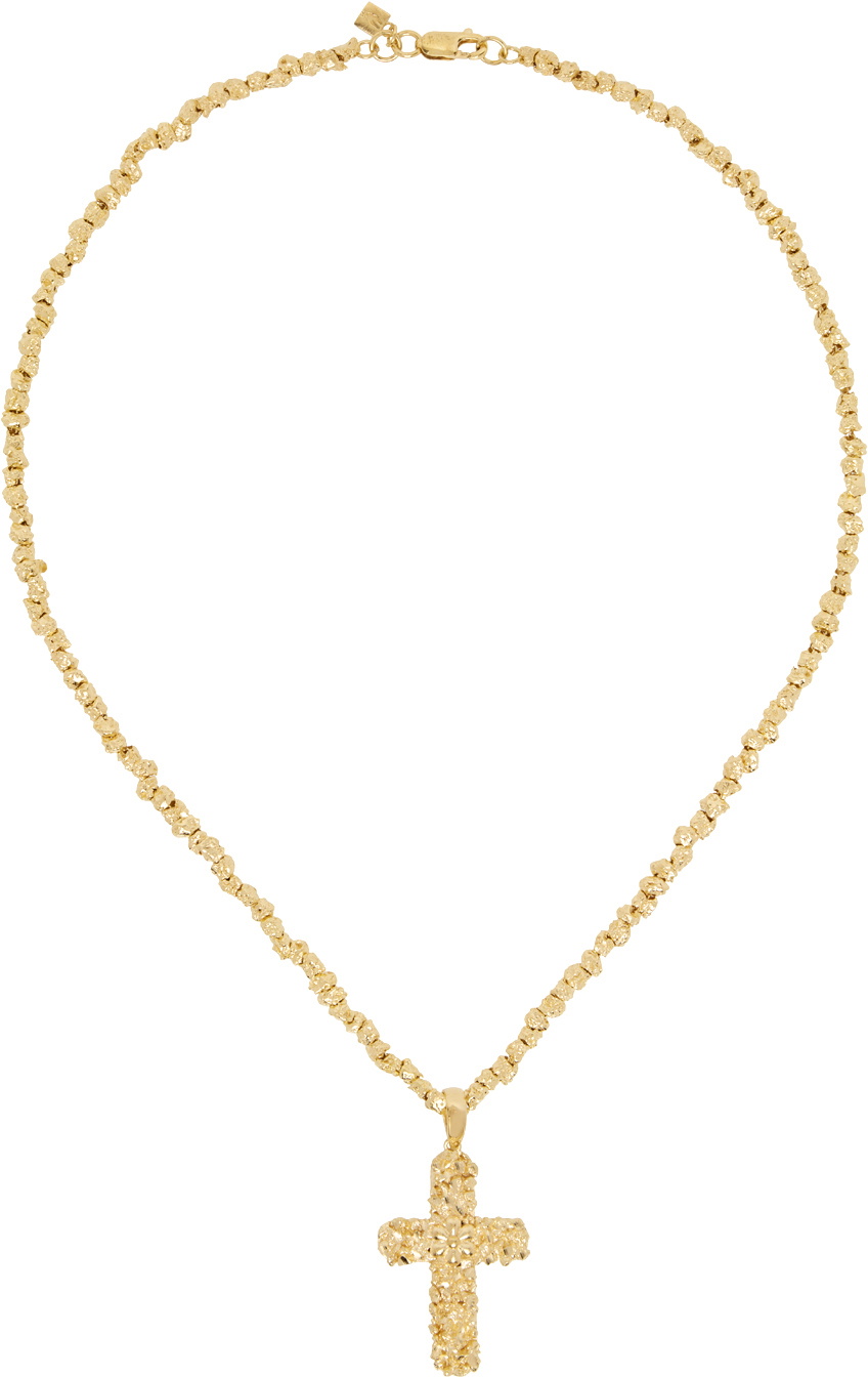 Veneda Carter Gold VC028 Small Signature Cross Pendant