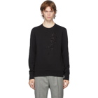 Alexander McQueen Black Embroidered Sweatshirt