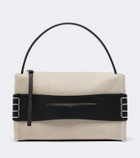 JW Anderson Loafer Medium canvas and leather top-handle bag