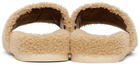 Gucci Beige The North Face Edition Merino Wool Slides