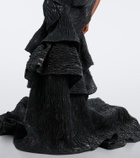 Maticevski Friesian tiered cloqué bustier gown