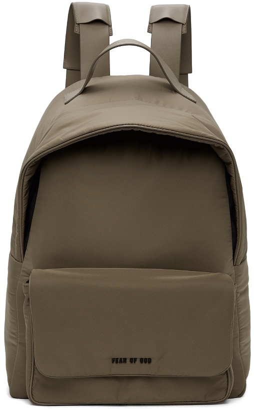 Photo: Fear of God Taupe Nylon Backpack