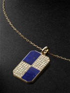 Yvonne Léon - White Gold, Lapis Lazuli and Diamond Pendant Necklace