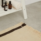 ferm LIVING Calm Kelim Mat - 50x70cm in Off-White/Coffee 