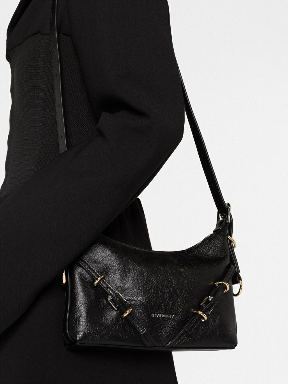 ☆【GIVENCHY】☆VOYOU ミニレザーバッグ☆ Small P'tit Voyou bag in patent leather in - vermillon
