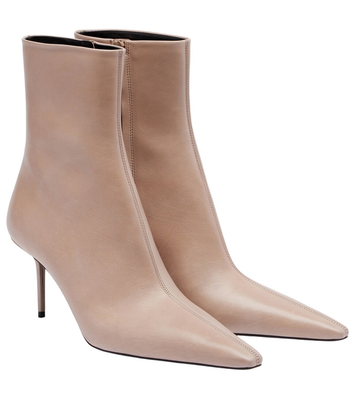 Photo: Saint Laurent Ashley 75 leather ankle boots