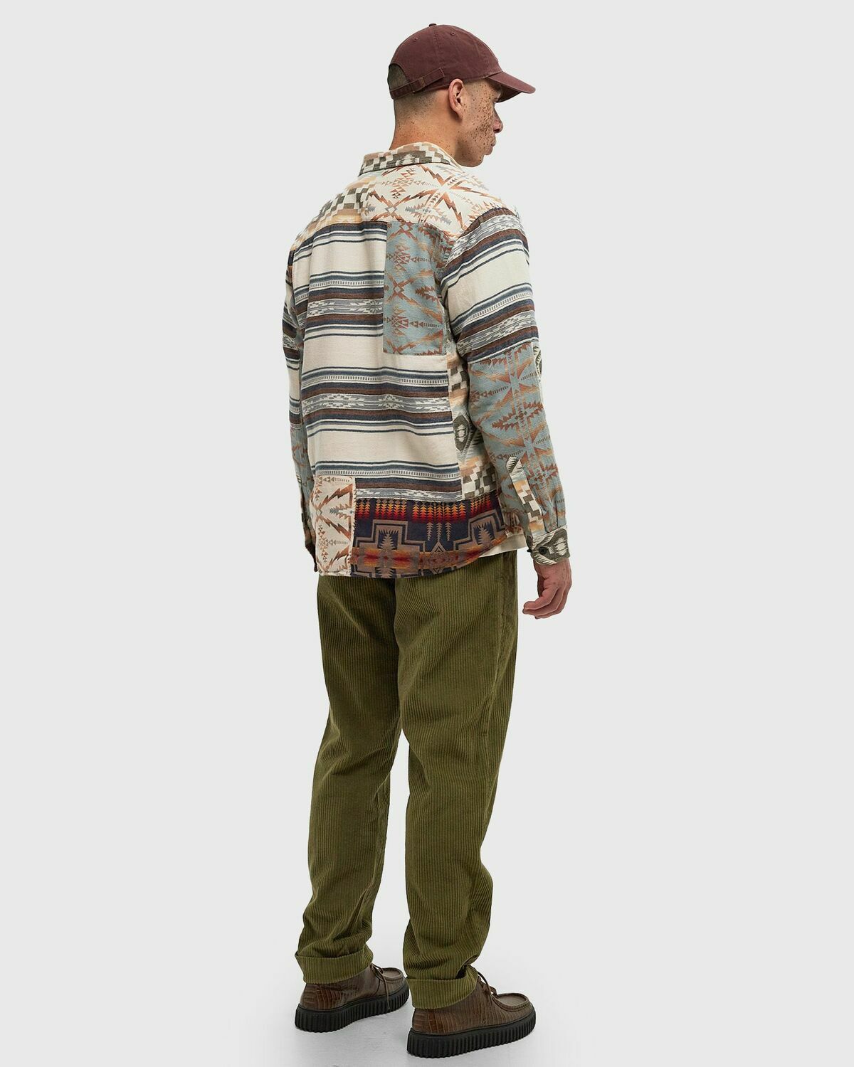 Pendleton LA PINE PATCHWORK OVERSHIRT Multi-color Mens Longsleefe