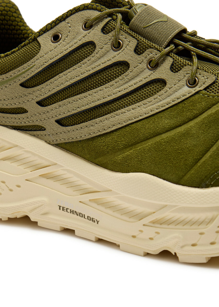 Hoka Stinson Evo OG Panelled Mesh Sneakers Green