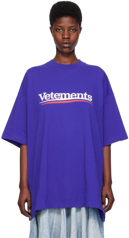 Photo: VETEMENTS Blue Campaign T-Shirt
