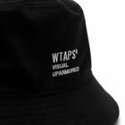 WTAPS Men's 18 Logo Bucket Hat in Black