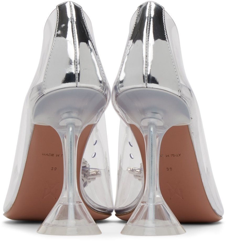 Amina Muaddi Transparent Begum Glass Pump Heels Amina Muaddi