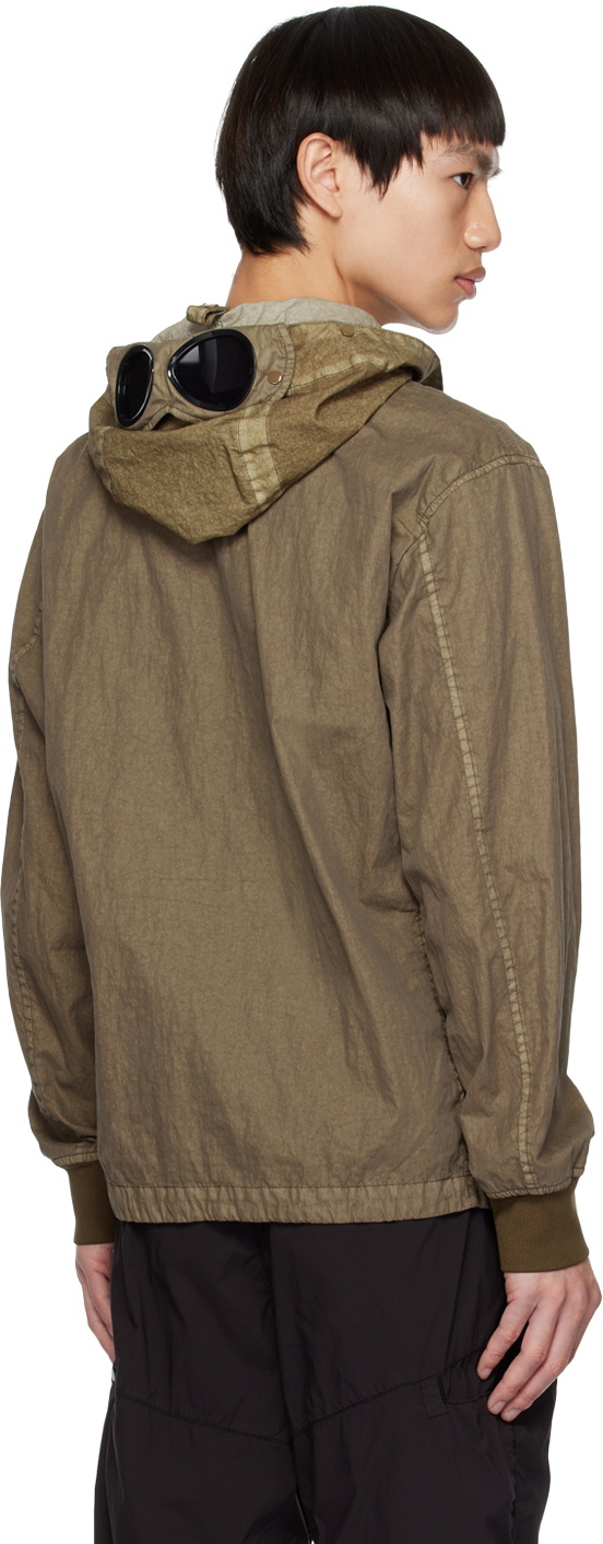 C.P. Company Khaki 50 Fili Gum Goggle Jacket C.P. Company