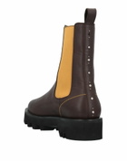 High Womens Ankle boots Dark in Brown