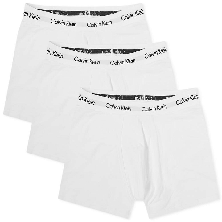 Photo: Calvin Klein Men's Cotton Stretch Boxer Brief - 3 Pack in White