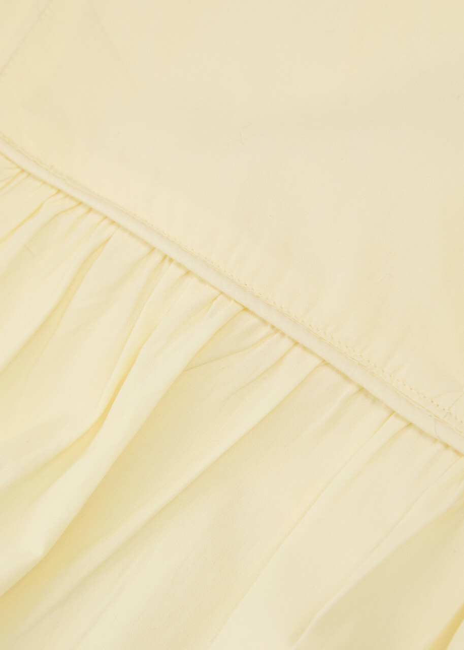 Skall Studio Nadja Pleated Cotton Blouse Cream