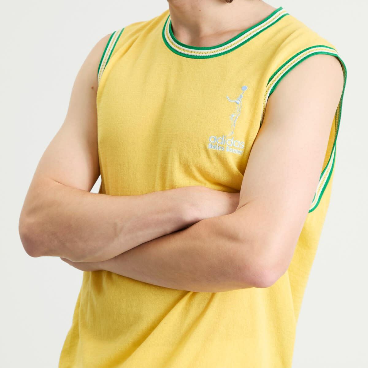 Adidas Men's x Wales Bonner Jabbar Knit Vest in Spring Yellow