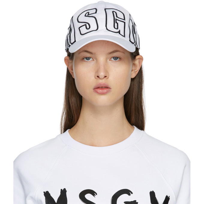 Photo: MSGM White Logo Cap