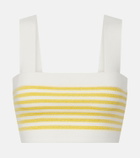 Posse Ari striped crop top