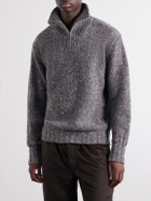 Auralee - Wool Half-Zip Sweater - Gray