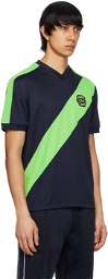 Lacoste Navy & Green Heritage T-Shirt