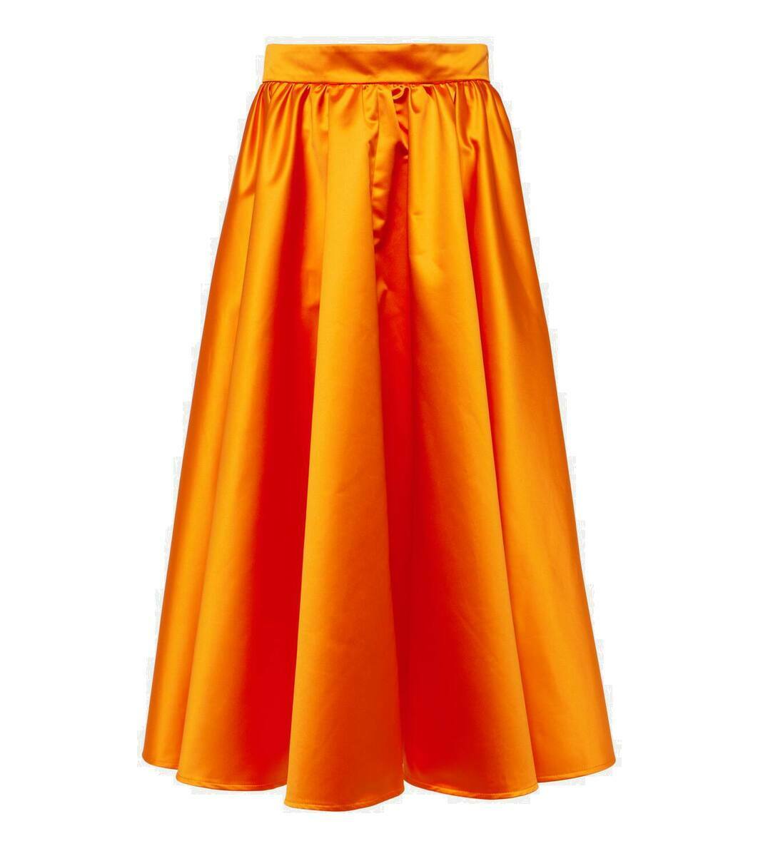 Patou Women's Cotton Midi Skirt White