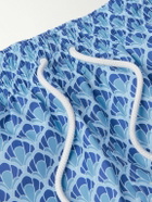 Derek Rose - Straight-Leg Mid-Length Printed Swim Shorts - Blue