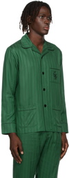 Ernest W. Baker Green Striped Pyjama Shirt