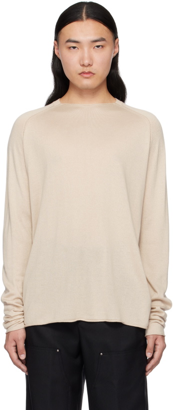 Photo: DEVOA Beige Knit Long Sleeve Sweater