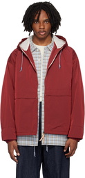 nanamica Red Zip-Up Parka