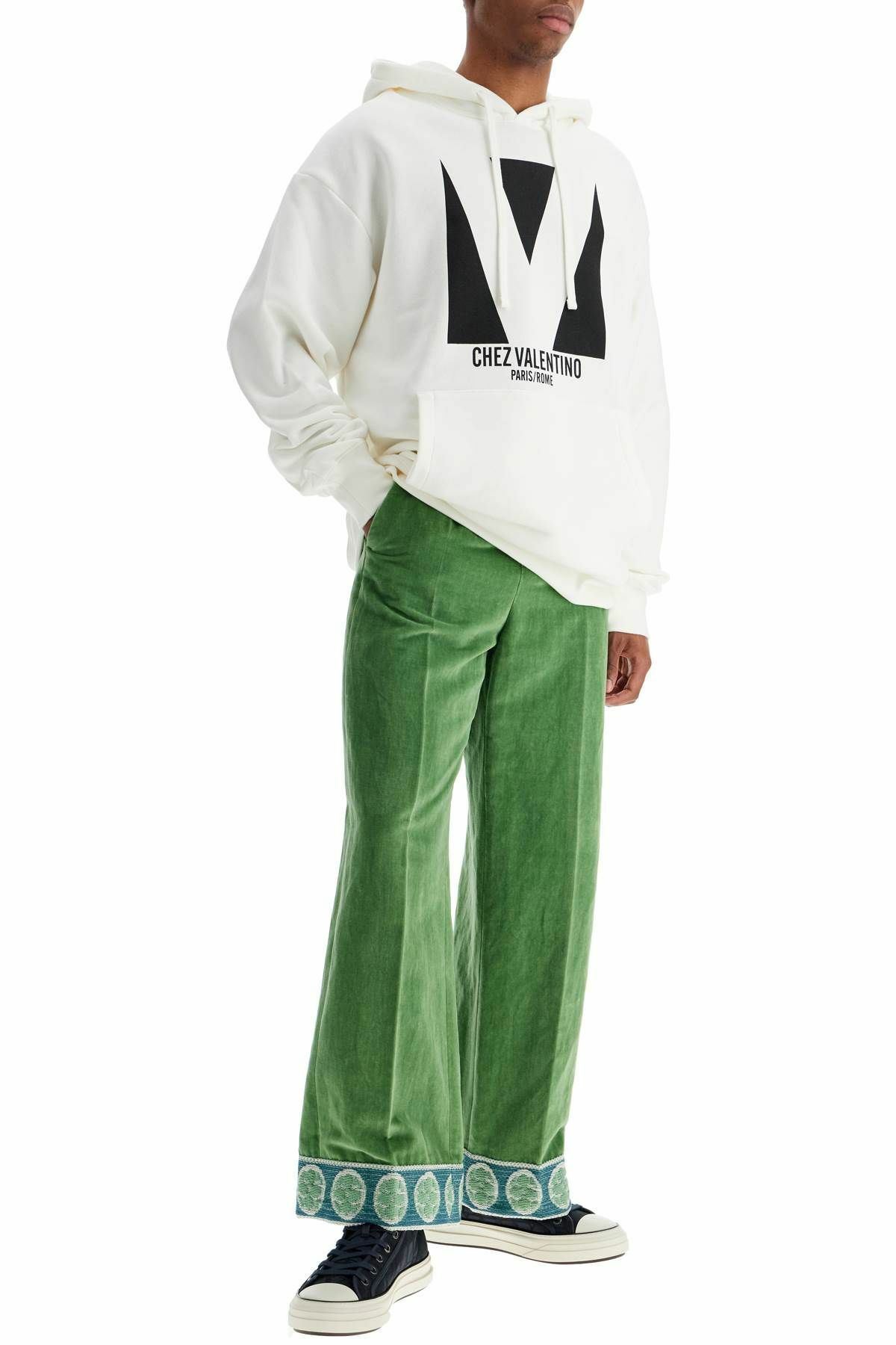 VALENTINO GARAVANI chez valentino oversized hoodie White
