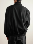The Row - Ronan Wool-Twill Blouson Jacket - Black