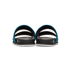 Haider Ackermann Black and Blue Strap Sandals