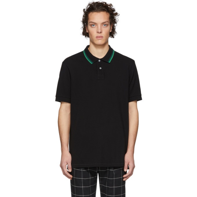 Photo: PS by Paul Smith Black Regular Fit Polo