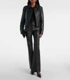 Joseph Caron cropped leather jacket