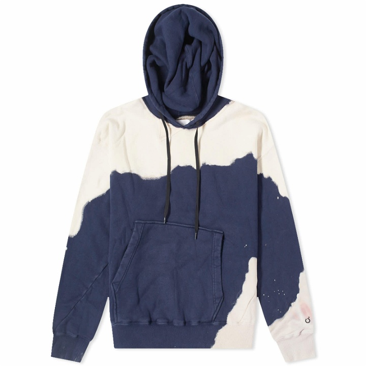 Photo: Noma t.d. Men's Hand Dyed Twist Hoodie in Navy