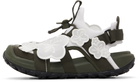 Cecilie Bahnsen White & Khaki The North Face Edition Bekah Sandals