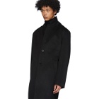 Mackintosh Black Rain System Wool Stanley Coat