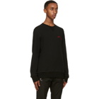 Alexander McQueen Black Embroidered Logo Sweatshirt