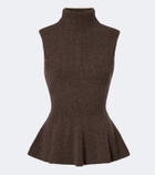 Róhe Ribbed wool and cashmere turtleneck top