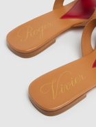 ROGER VIVIER 5mm New Metal Buckle Leather Slides