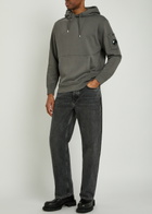 C.P. Company Hooded Cotton Sweatshirt Dark Grey