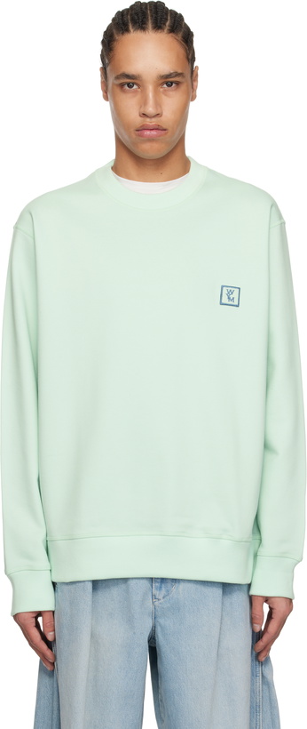 Photo: WOOYOUNGMI Green Back Logo Sweatshirt